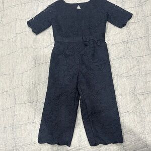 Elegant Navy Lace Janie and Jack Jumpsuit